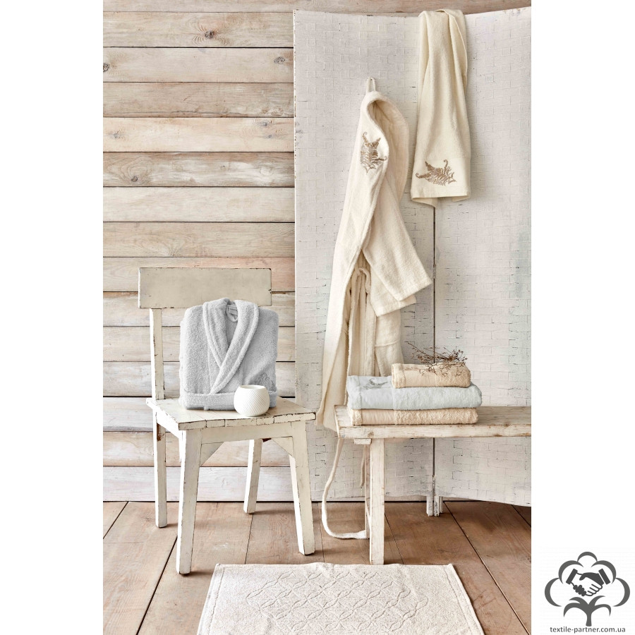 nabor-khalat-s-polotencem-karaca-home-fronda-offwhite-gri-kremovyj-ceryj