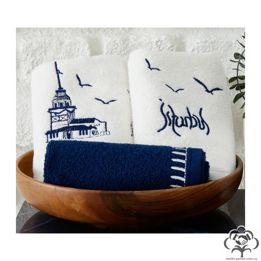 nabor-polotenec-karaca-home-x-ist-collection-kizkulesi-indigo-indigo-3050-3-sht