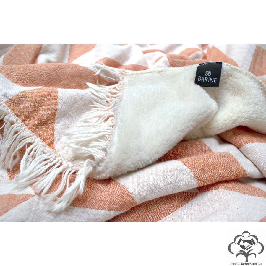 pled-mikroplyush-barine-fishbone-throw-orange-125170