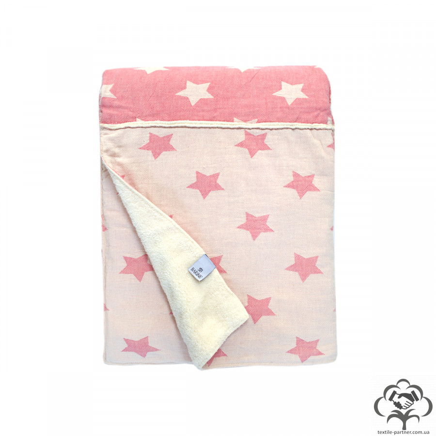 pled-mikroplyush-barine-star-patchwork-throw-pink-rozovyj-130170