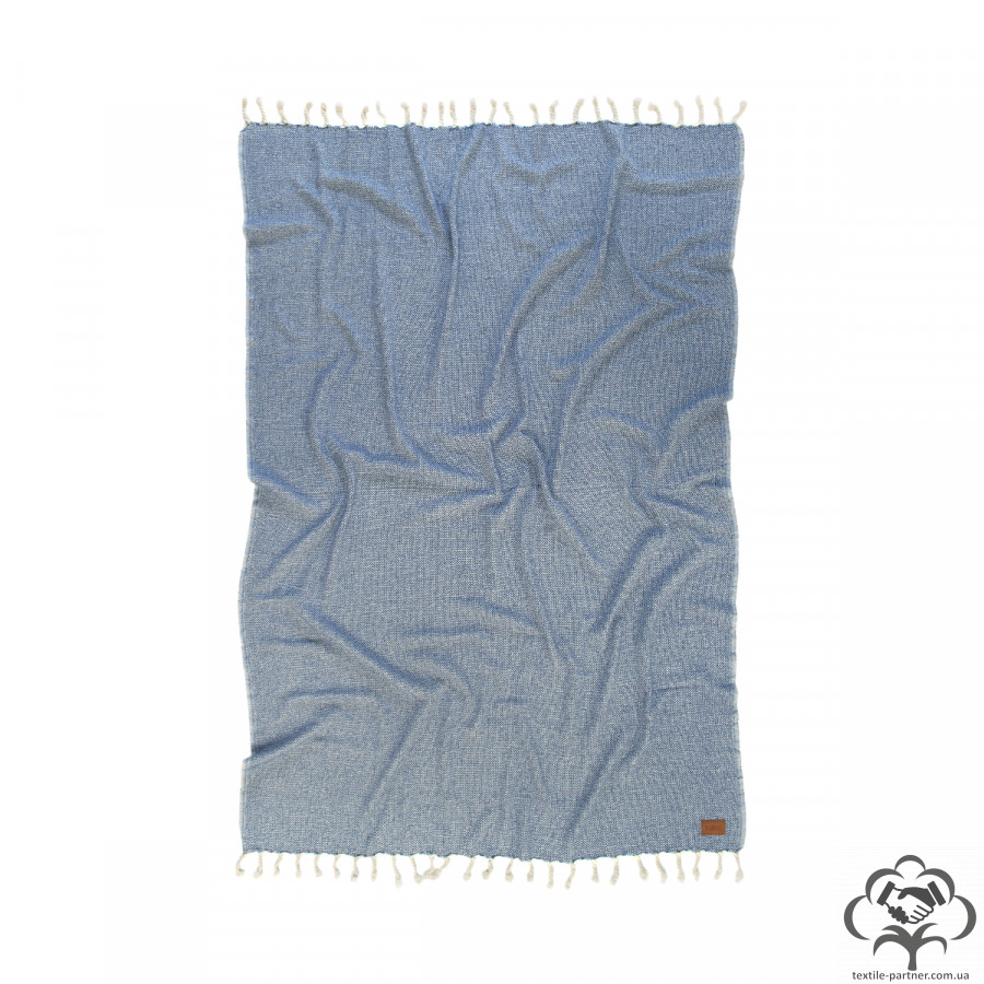 pled-nakidka-barine-wool-basket-indigo-sinij-120175