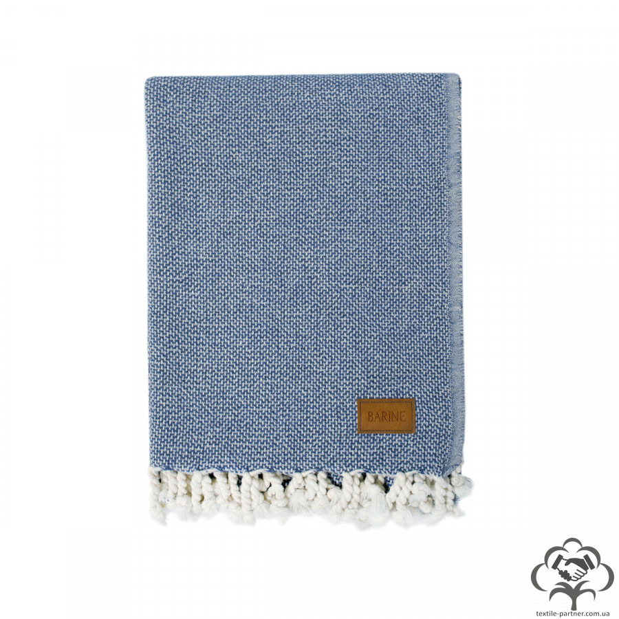 pled-nakidka-barine-wool-basket-indigo-sinij-120175