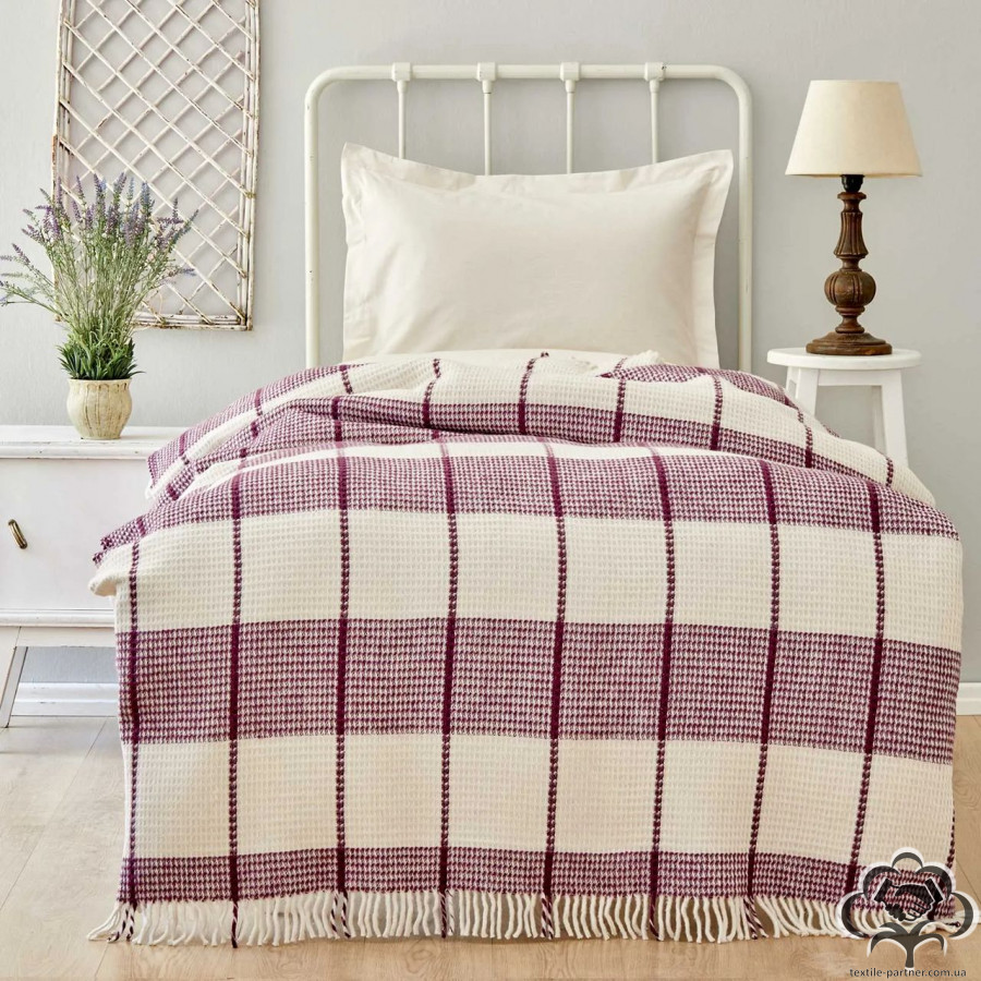 pled-nakidka-vafelnyj-karaca-home-carmen-throw-murdum-fioletovyj-130170