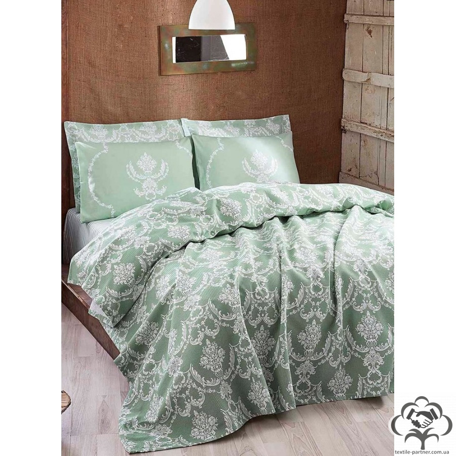 pokryvalo-pike-eponj-home-pure-suyesili-zelenyj-vafelnoe-mega-king-260230