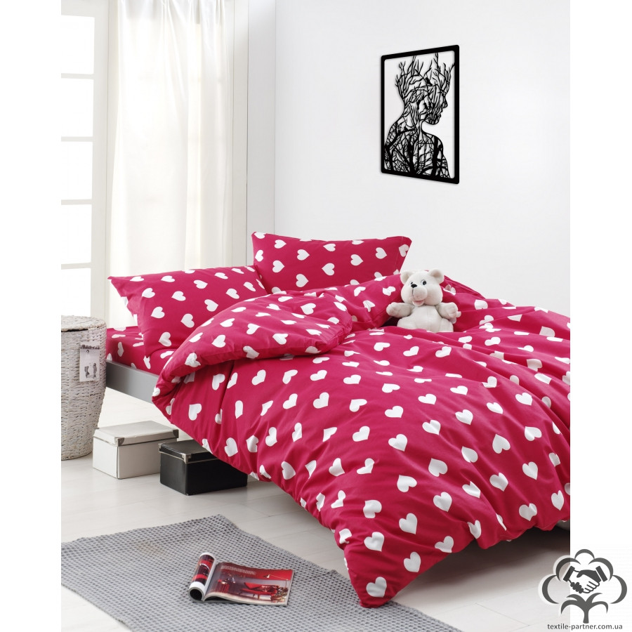 postelnoe-bele-lotus-home-perfect-ranforce-love-krasnyj-semejnyj