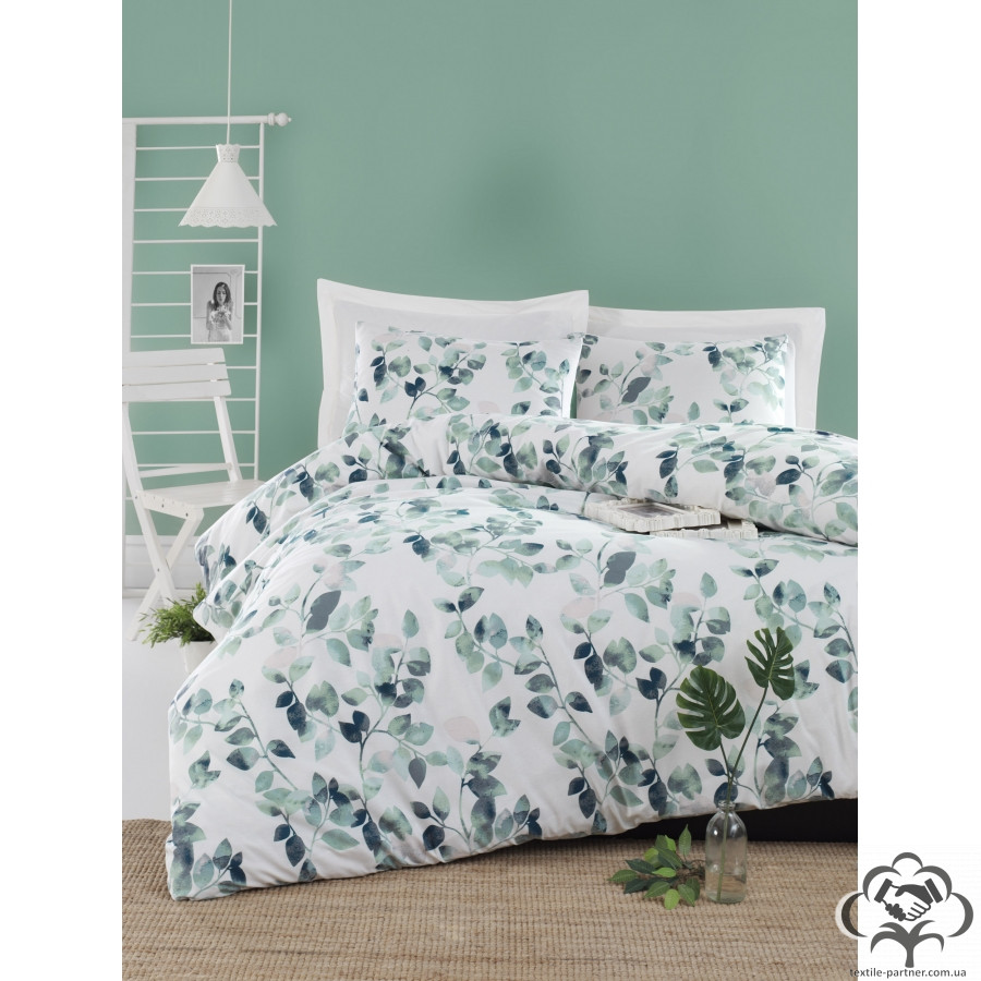 postelnoe-bele-lotus-home-perfect-ranforce-sabine-zelenyj-semejnyj