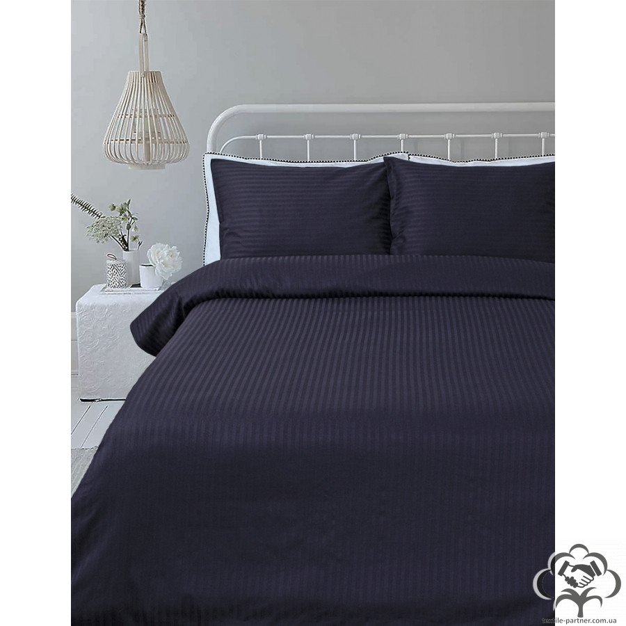 postelnoe-bele-lotus-otel-satin-strajp-temno-sinij-11-evro-turciya